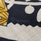 Hermes Shawl Triangle Jean Stirrup Remix Etriers Cashmere Silk Scarf — view 3