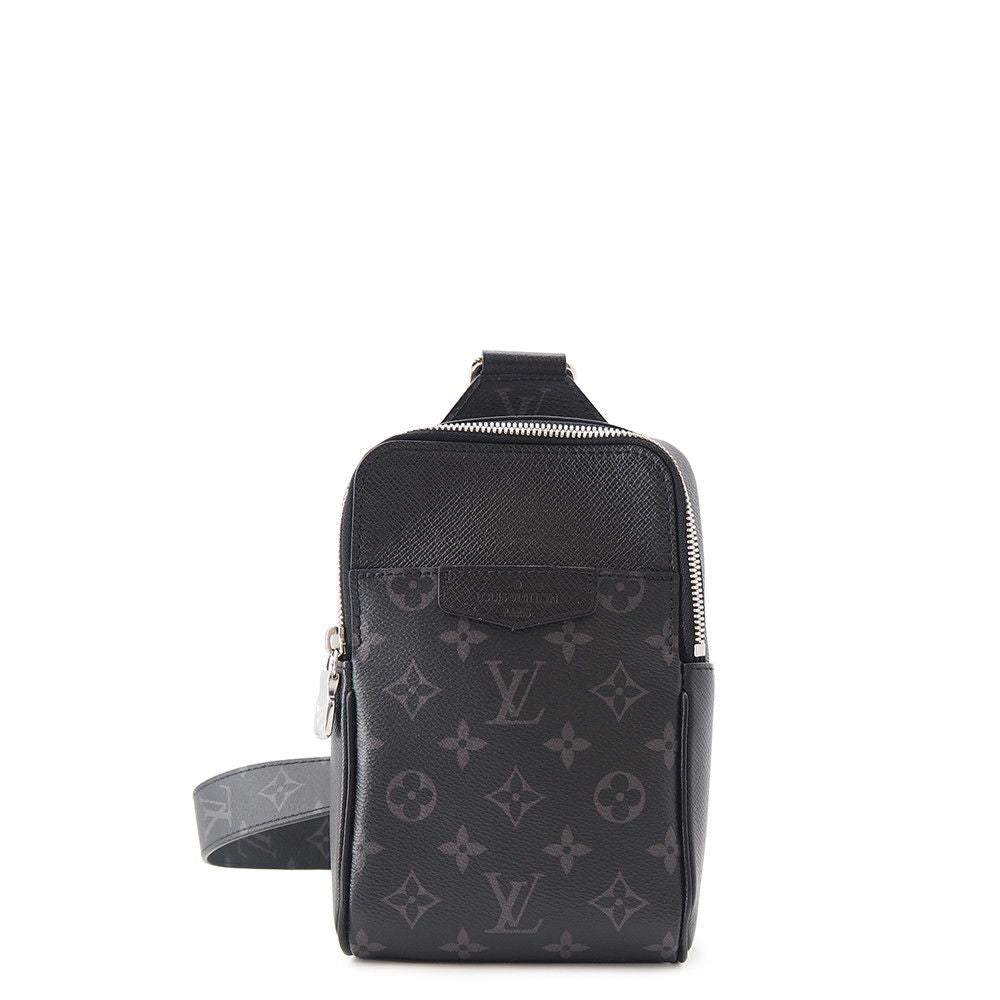 Louis Vuitton Belt Bag Monogram Eclipse Taiga Outdoor Black Taigarama