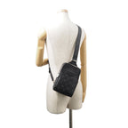 Louis Vuitton Belt Bag Monogram Eclipse Taiga Outdoor Black Taigarama — view 5