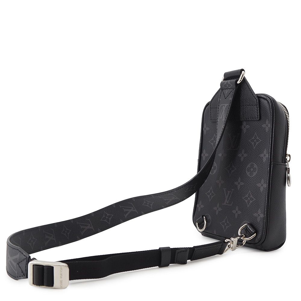 Louis Vuitton Belt Bag Monogram Eclipse Taiga Outdoor Black Taigarama — view 2