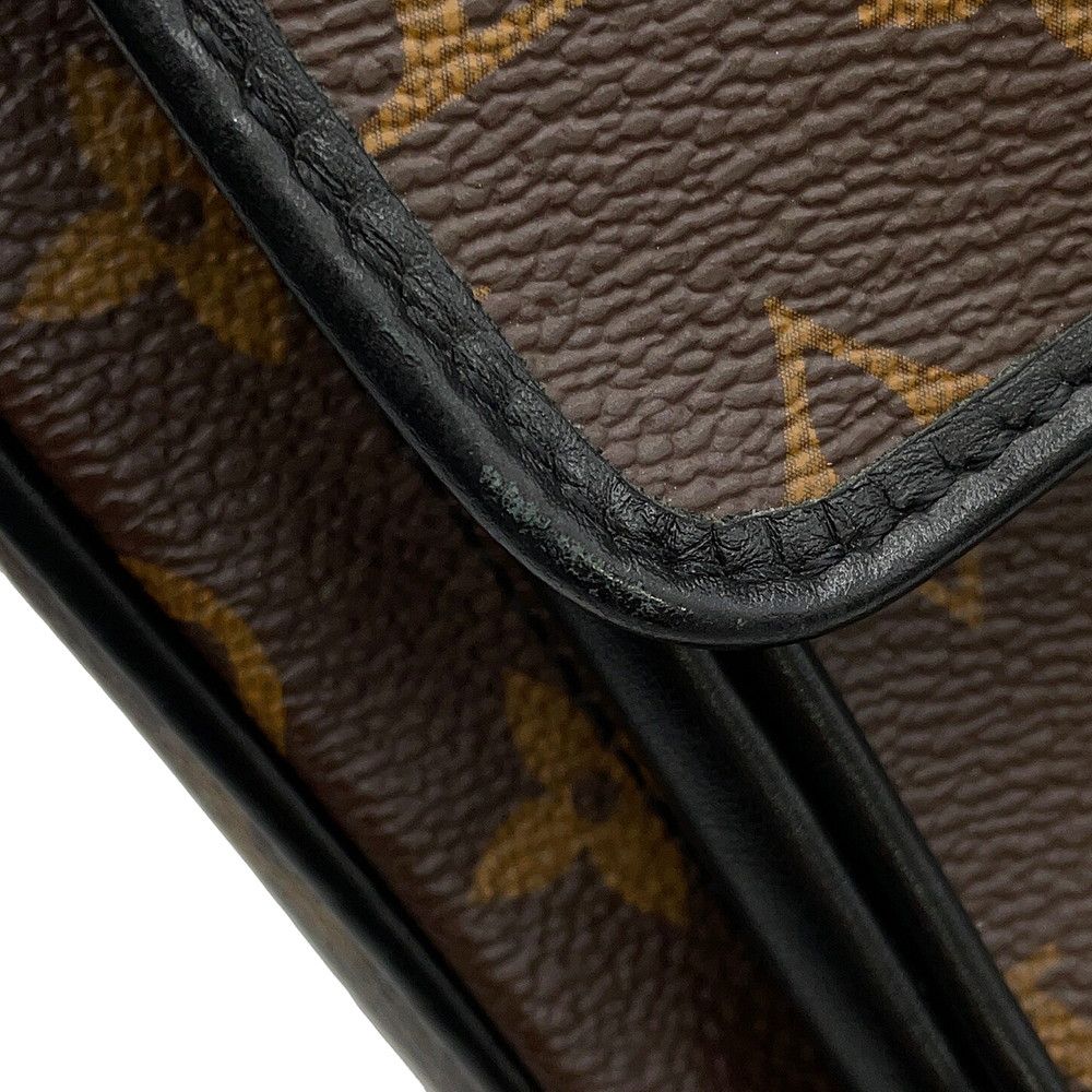 Louis Vuitton Shoulder Bag Monogram Macassar Christopher Wearable Wallet Black — view 6