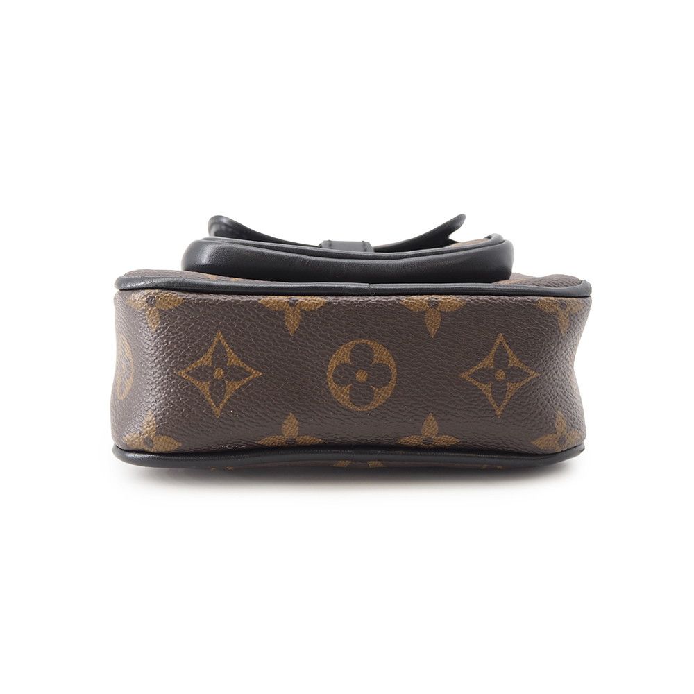 Louis Vuitton Shoulder Bag Monogram Macassar Christopher Wearable Wallet Black — view 3