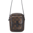 Louis Vuitton Shoulder Bag Monogram Macassar Christopher Wearable Wallet Black