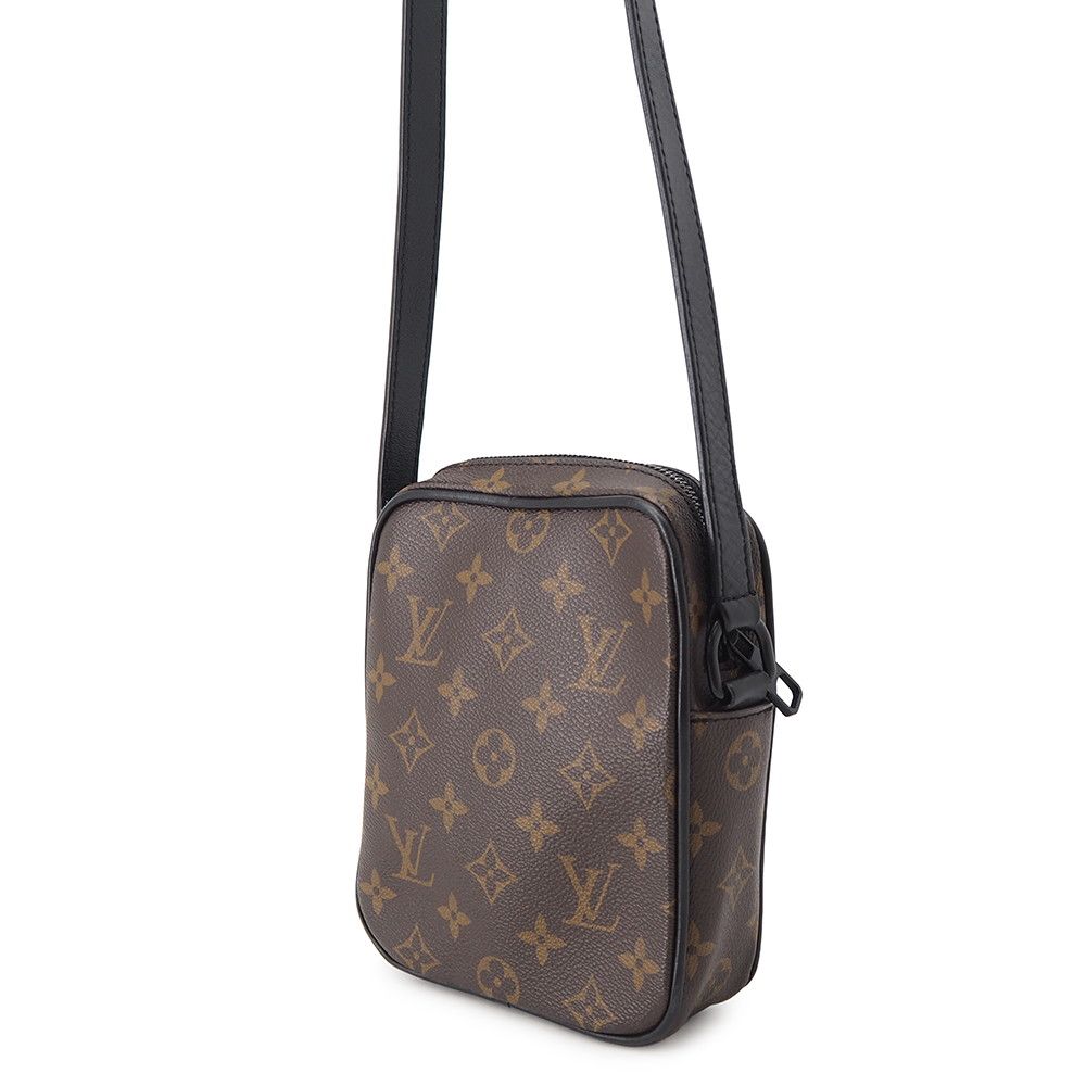 Louis Vuitton Shoulder Bag Monogram Macassar Christopher Wearable Wallet Black — view 2