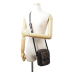 Louis Vuitton Shoulder Bag Monogram Macassar Christopher Wearable Wallet Black — view 4