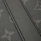 Louis Vuitton Monogram Eclipse Sac Plat Cross Bag 2-Way Shoulder Bag Black — view 8