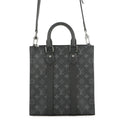 Louis Vuitton Monogram Eclipse Sac Plat Cross Bag 2-Way Shoulder Bag Black