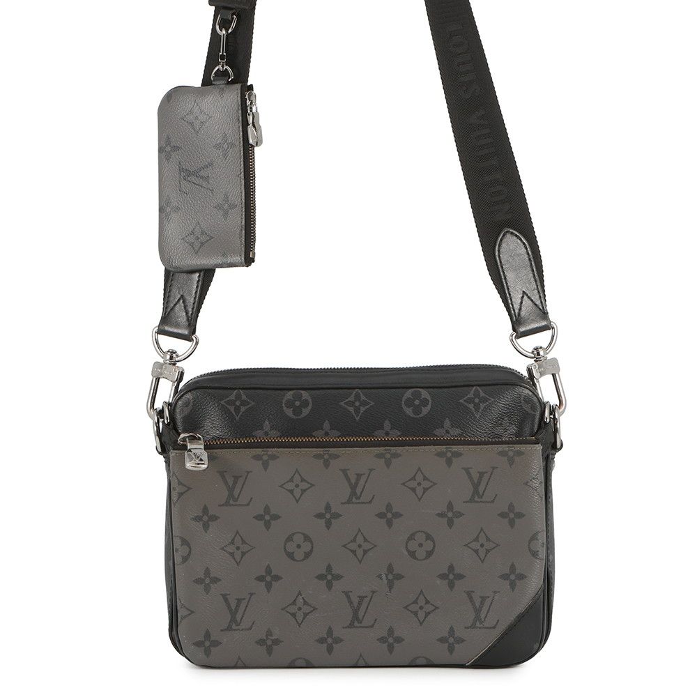 Louis Vuitton Shoulder Bag Monogram Eclipse Reverse Trio Black