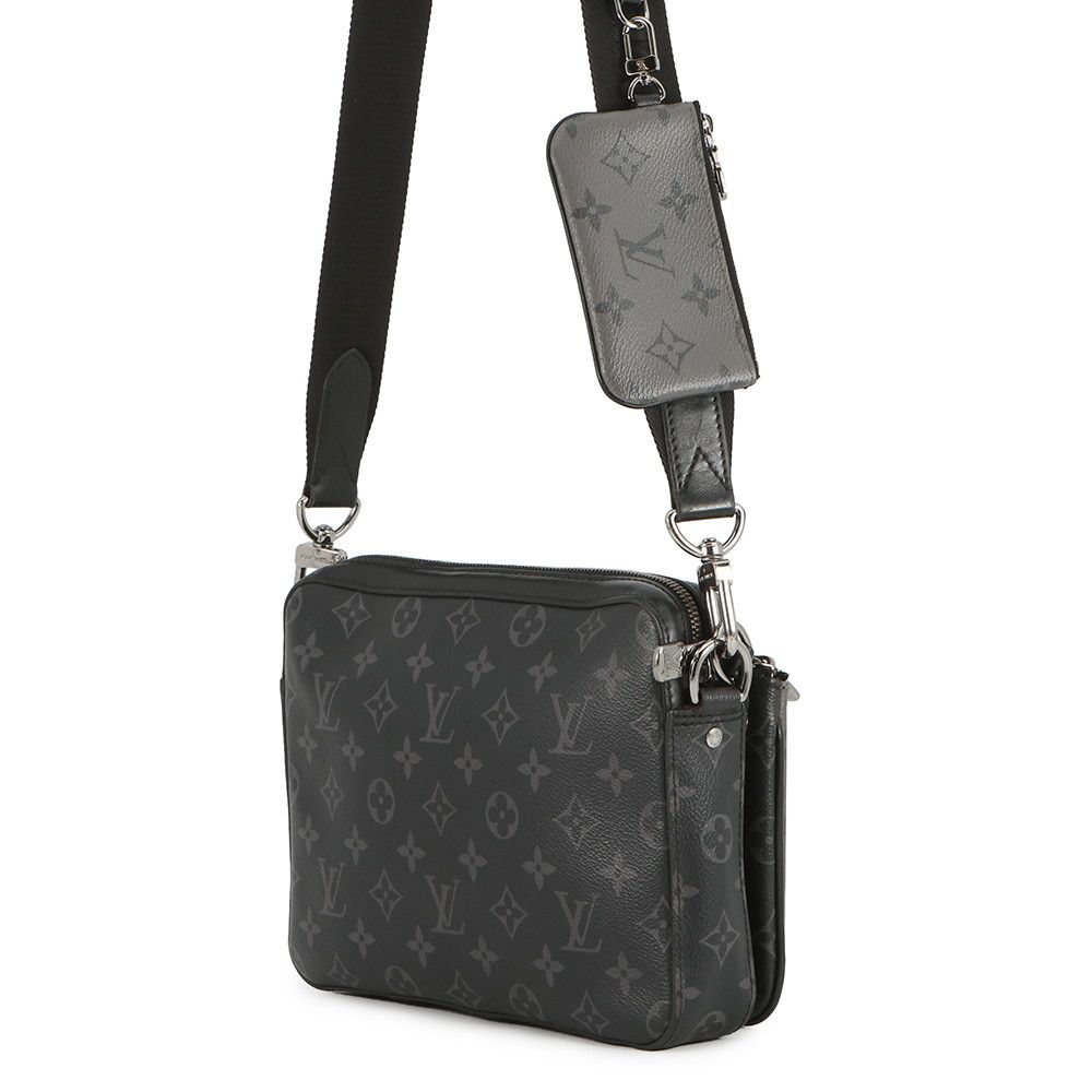 Louis Vuitton Shoulder Bag Monogram Eclipse Reverse Trio Black — view 2