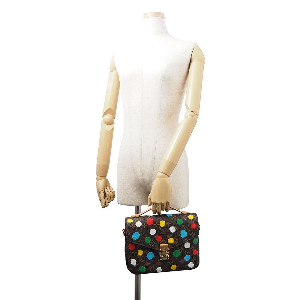 Louis Vuitton Handbag Monogram Painted Dot LV YK Pochette Metis MM 2-Way Yayoi — view 4
