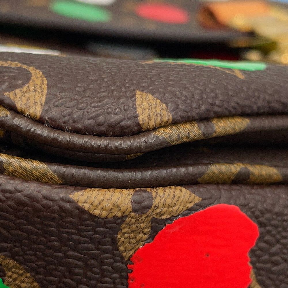 Louis Vuitton Handbag Monogram Painted Dot LV YK Pochette Metis MM 2-Way Yayoi — view 7