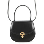 Celine Vintage Leather 2-Way Shoulder Bag Black
