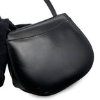 Celine Vintage Leather 2-Way Shoulder Bag Black — view 8