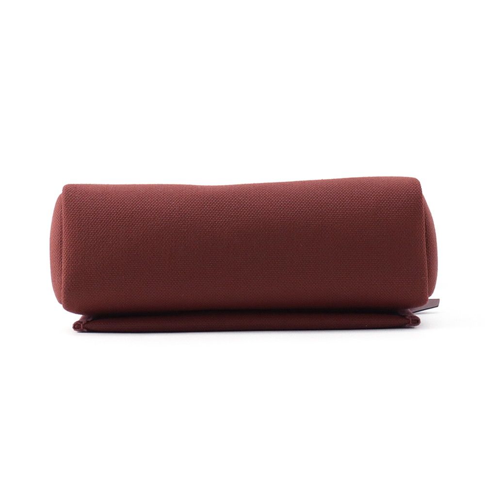 Hermes Shoulder Bag Herbag Zip Mini Rouge Ash Gold Toile Military Vache Hunter — view 3