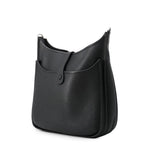 Hermes Shoulder Bag Evelyne 3 PM Black Silver Taurillon Clemence — view 2