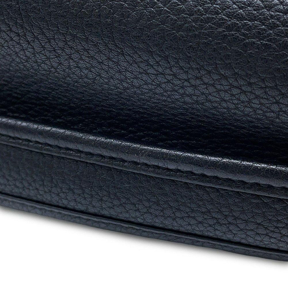Hermes Shoulder Bag Evelyne 3 PM Black Silver Taurillon Clemence — view 8