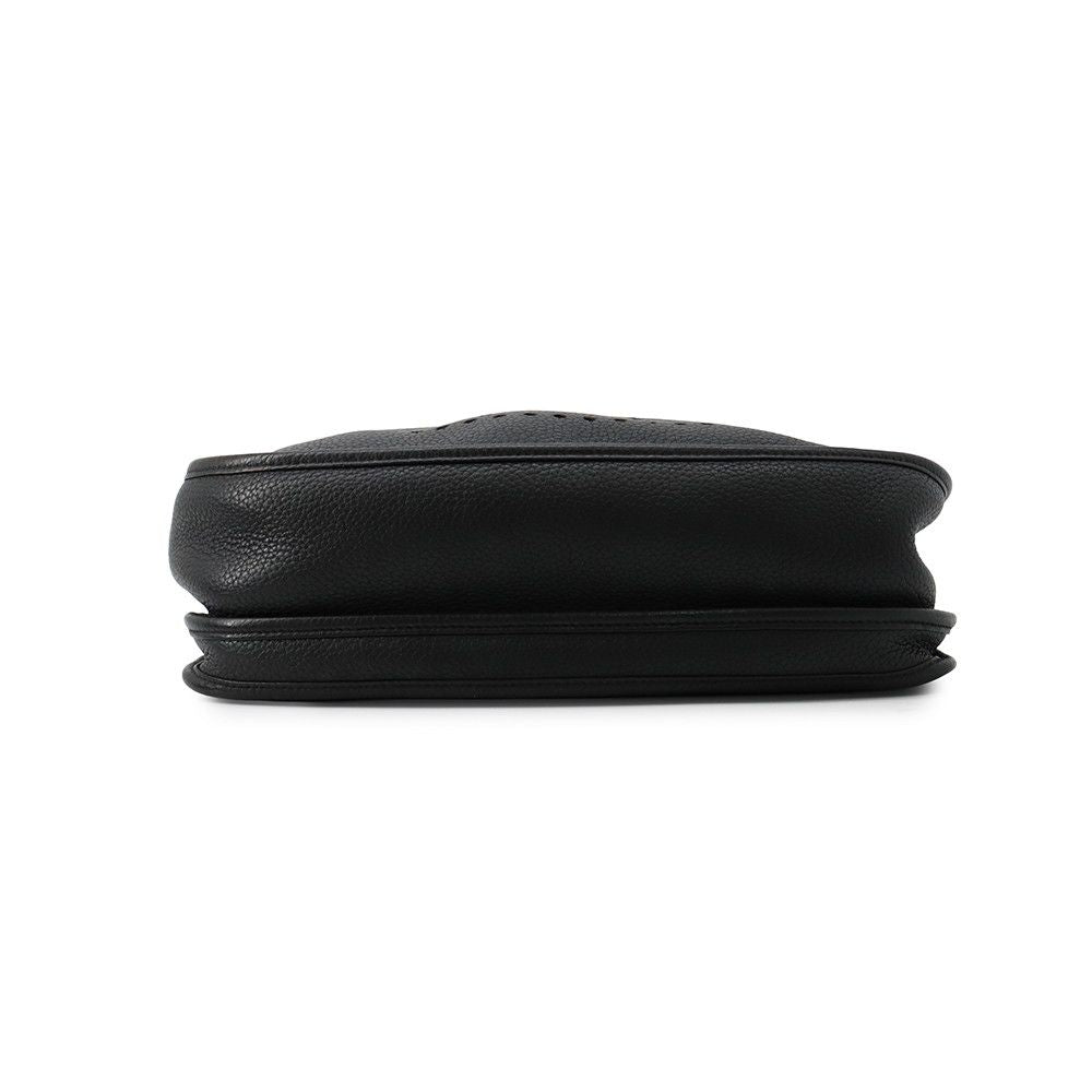 Hermes Shoulder Bag Evelyne 3 PM Black Silver Taurillon Clemence — view 3