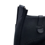 Hermes Shoulder Bag Evelyne 3 PM Black Silver Taurillon Clemence — view 7