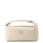 Hermes Pouch Bride-a-Brac PM Natural Silver Canvas Case