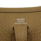 Hermes Shoulder Bag Evelyne TPM 111 cm Dune Silver Taurillon Clemence — view 5