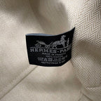 Hermes Pouch Bride-a-Brac PM Marine Silver Canvas Case — view 7