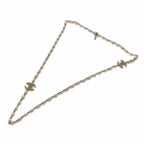 Chanel Pearl CC Logo Necklace Gold Color KH — view 2