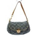 Louis Vuitton Mini Pleaty Monogram Denim Handbag Blue KH