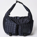 Chanel Sports Line Bag CC Logo Choco Bar Nylon Navy Silver