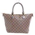 Louis Vuitton Damier Ebene Saleya PM Tote Shoulder Bag Brown