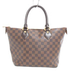 Louis Vuitton Damier Ebene Saleya PM Tote Shoulder Bag Brown