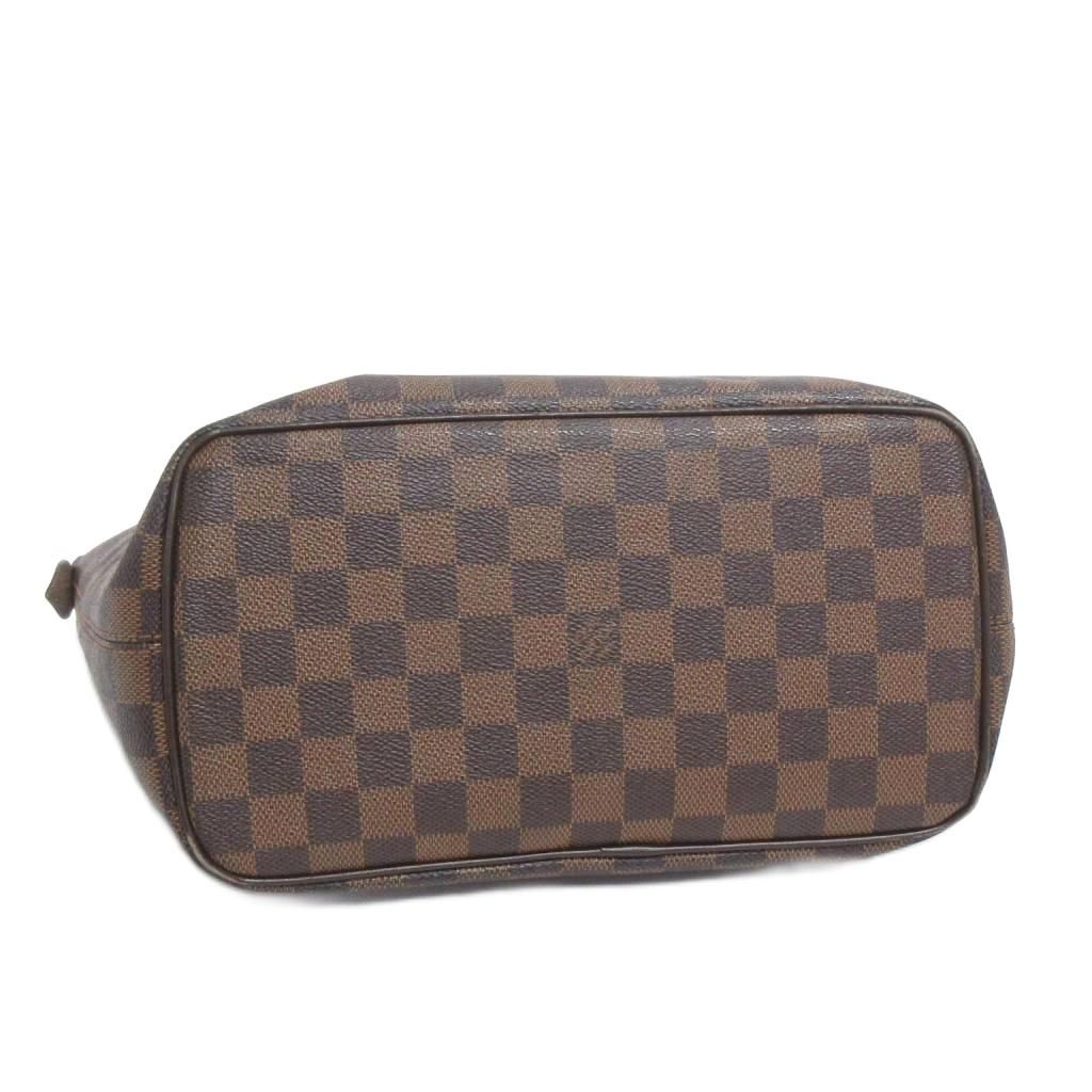 Louis Vuitton Damier Ebene Saleya PM Tote Shoulder Bag Brown — view 4