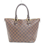 Louis Vuitton Damier Ebene Saleya PM Tote Shoulder Bag Brown — view 3