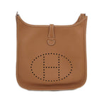 Hermes Evelyne 3 PM Gold Silver Taurillon Clemence Shoulder Bag — view 2