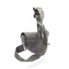 Dior Waist Bag Tears Charcoal Gray Leather Oblique Saddle — view 2