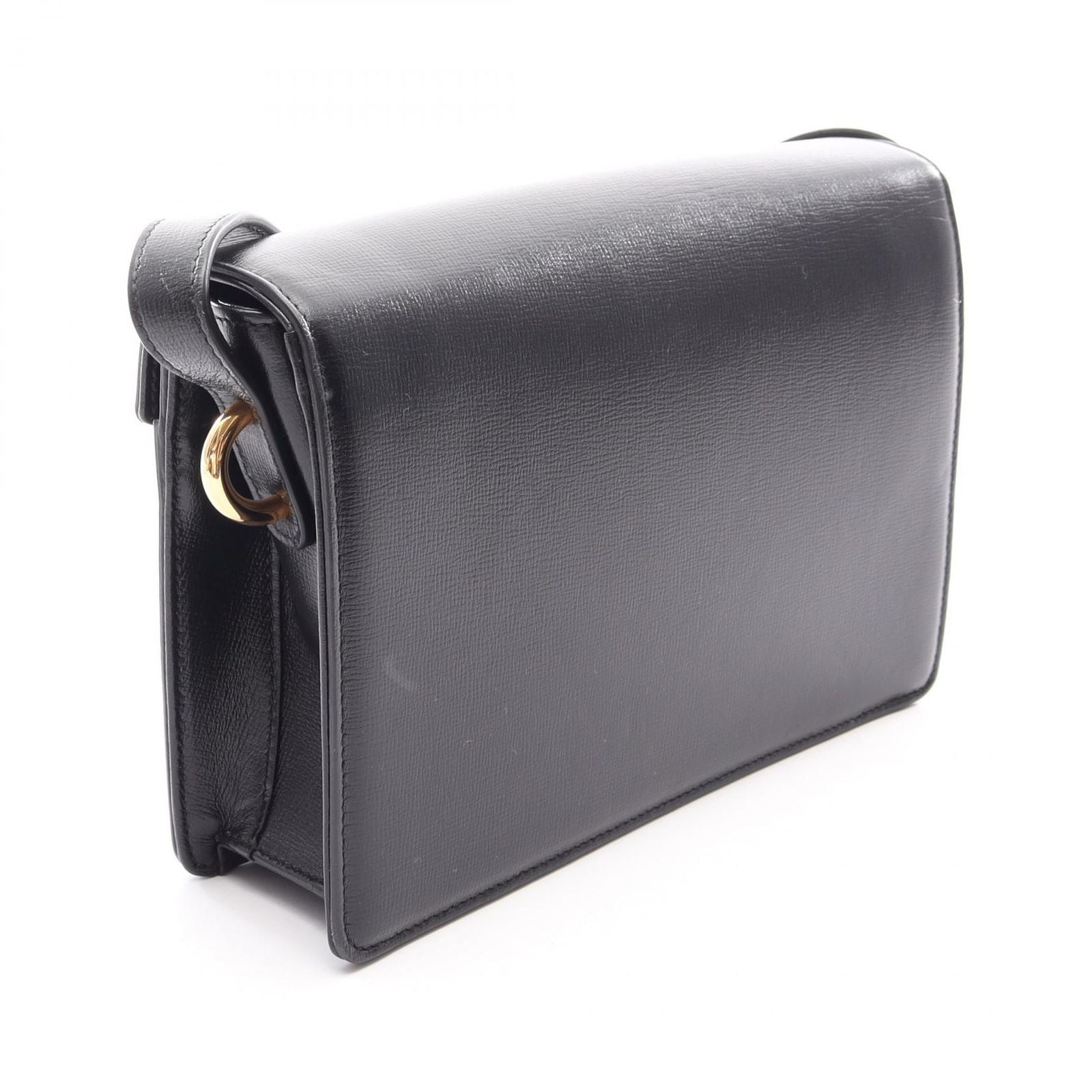 Gucci Shoulder Bag Double Black Leather GG Marmont — view 2