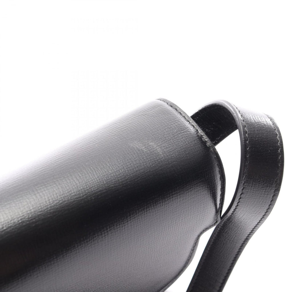 Gucci Shoulder Bag Double Black Leather GG Marmont — view 6