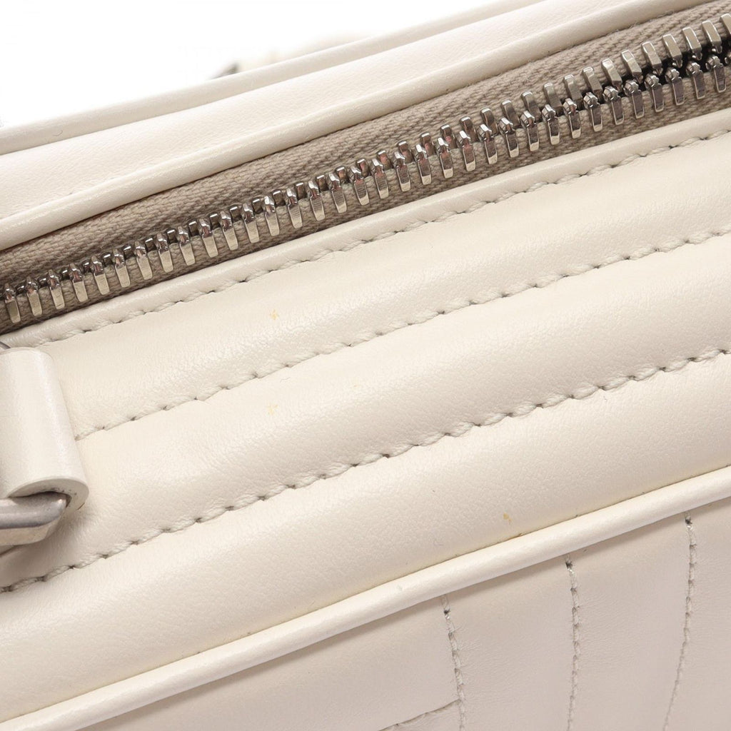 Prada Handbag Diagram 2-Way White Leather Chain — view 5