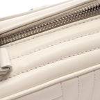 Prada Handbag Diagram 2-Way White Leather Chain — view 5