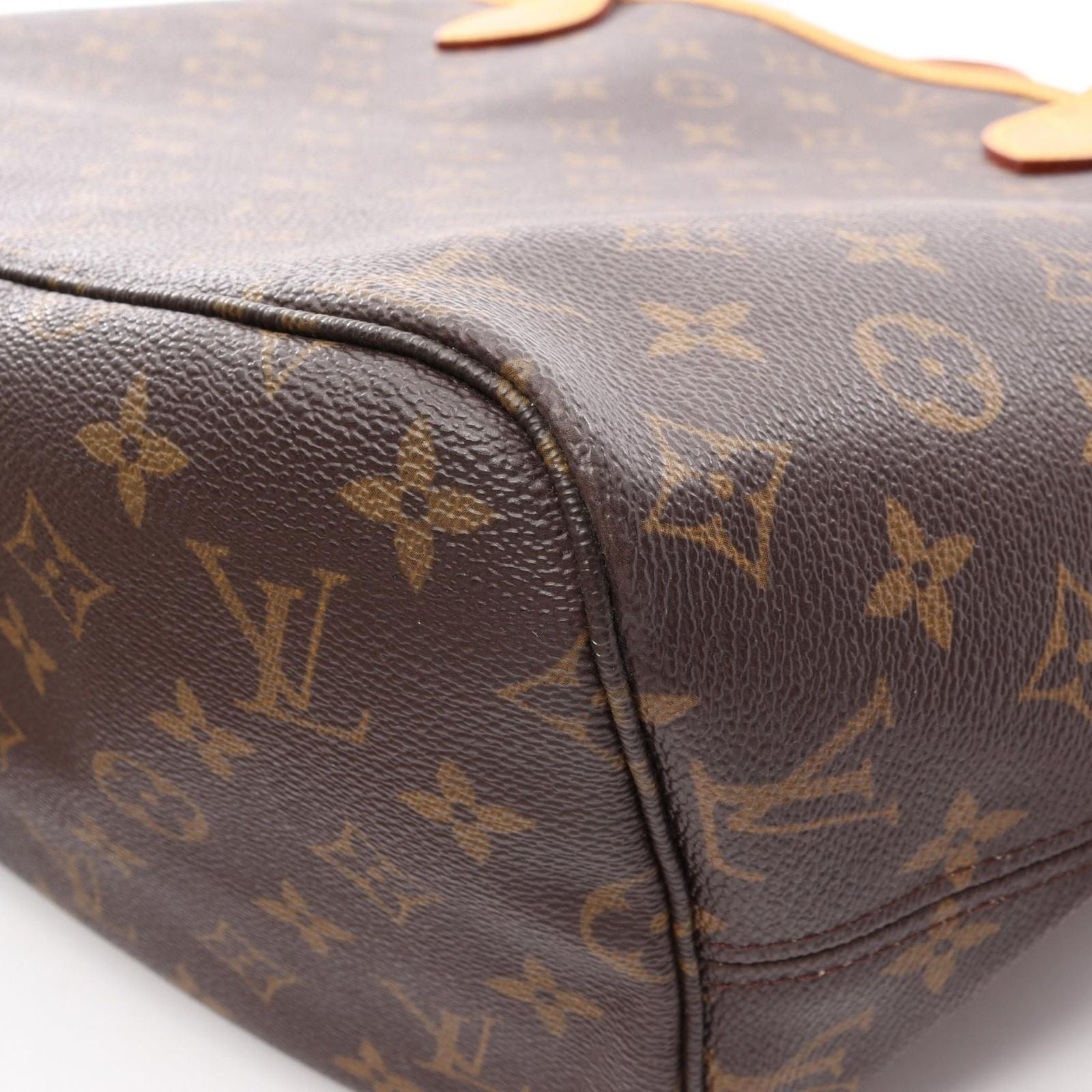 Louis Vuitton Tote Neverfull MM Monogram Canvas Leather — view 8