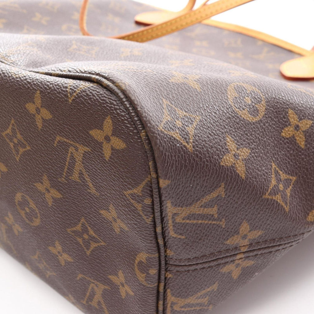 Louis Vuitton Tote Neverfull MM Monogram Canvas Leather — view 7