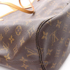 Louis Vuitton Tote Neverfull MM Monogram Canvas Leather — view 6
