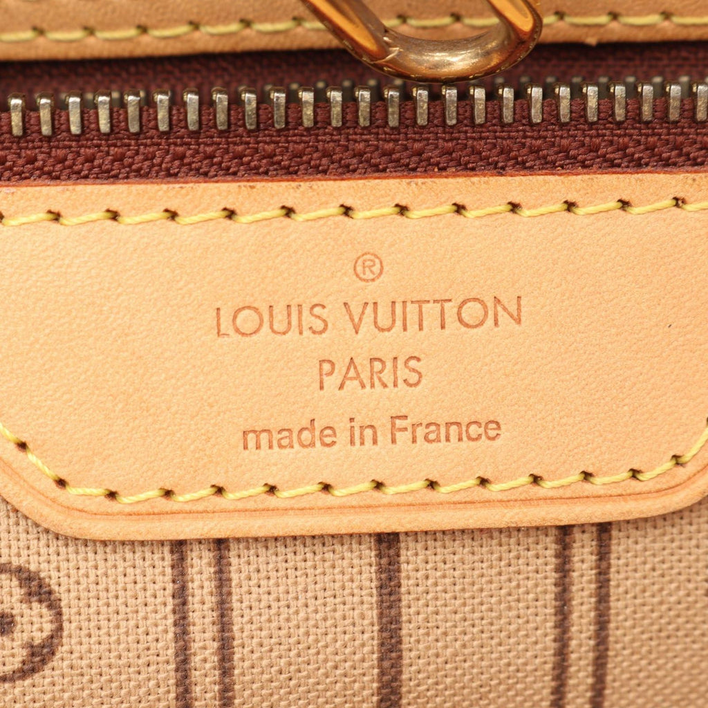 Louis Vuitton Tote Neverfull MM Monogram Canvas Leather — view 4