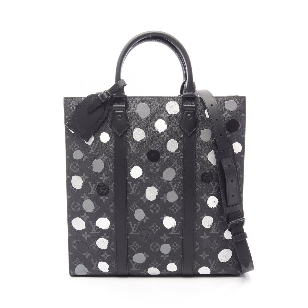 Louis Vuitton Tote Yayoi Kusama 2-Way Canvas Leather LV Yk Sac Plat