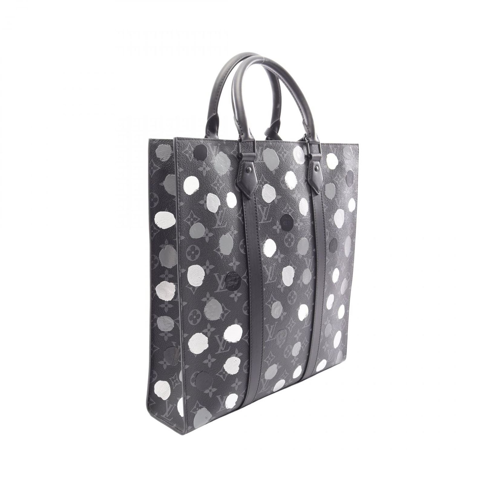 Louis Vuitton Tote Yayoi Kusama 2-Way Canvas Leather LV Yk Sac Plat — view 2