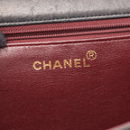 Chanel Shoulder Bag Quilted Single Flap Push Lock Black Lambskin Chain — view 4