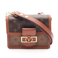 Louis Vuitton Shoulder Bag Dauphine Mini Canvas Leather