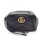 Gucci Shoulder Bag GG Marmont Quilted Black Leather