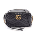 Gucci Shoulder Bag GG Marmont Quilted Black Leather