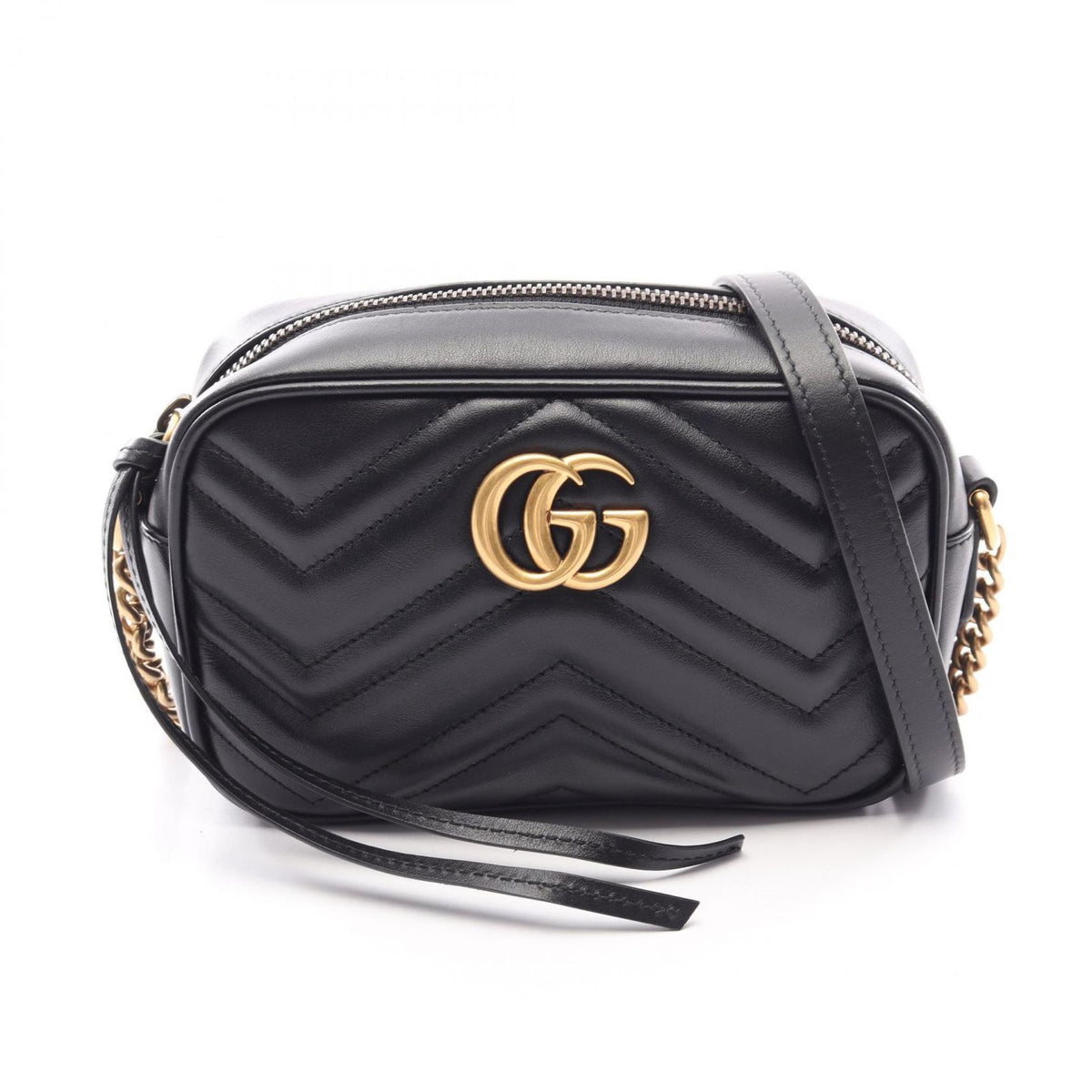Gucci Shoulder Bag GG Marmont Quilted Black Leather
