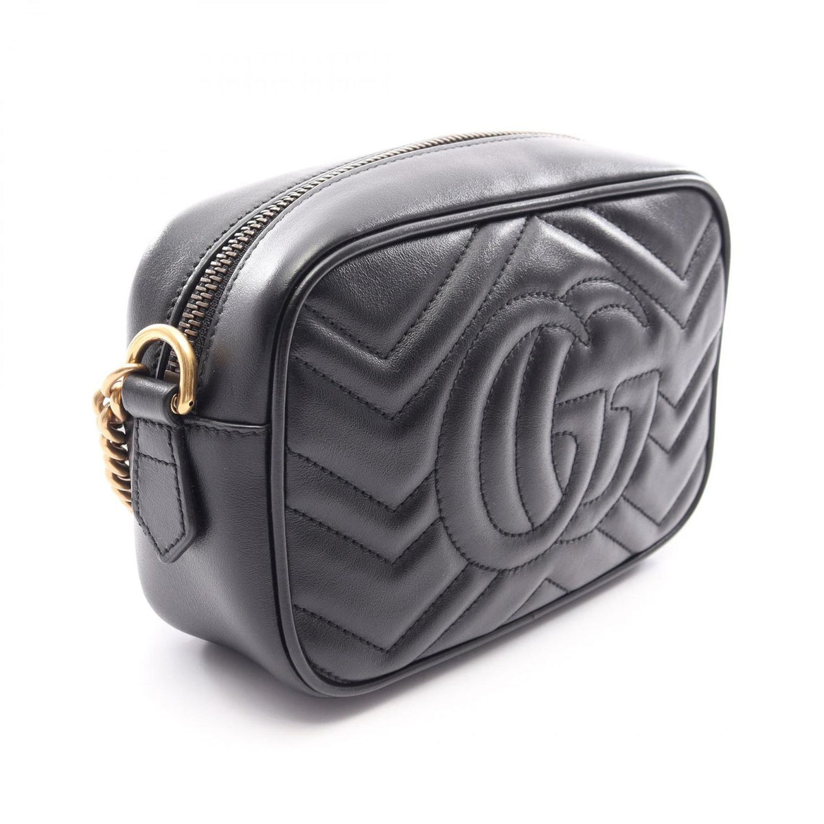 Gucci Shoulder Bag GG Marmont Quilted Black Leather — view 2